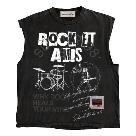"Rock Et Amis" Cutoff Tee (Wholesale)