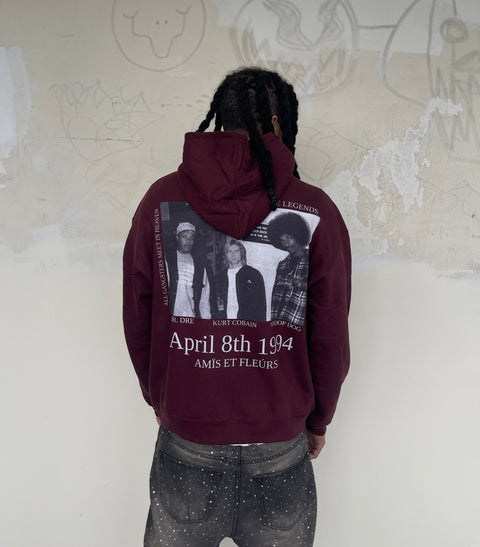 “Baby Boy Kurt” Zip Hoodie (Burgandy)