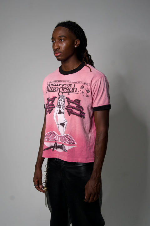 "Hollywood Filmograph" Ringer t-shirt