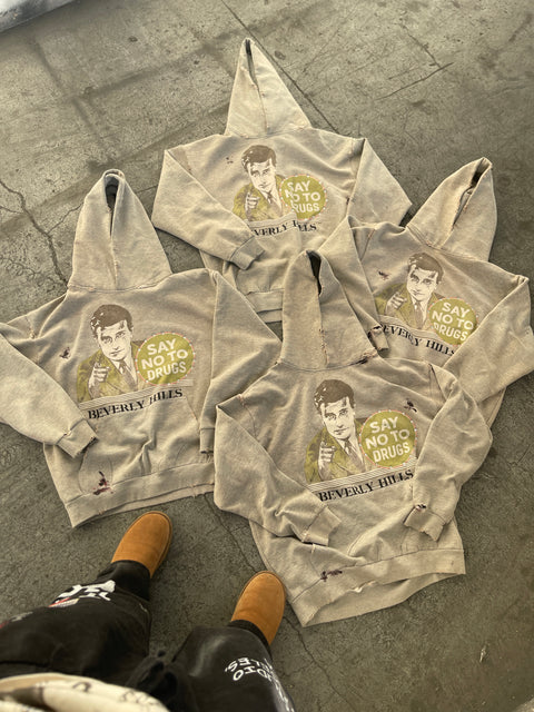 “Rich Junkies” Washed GreyHoodie
