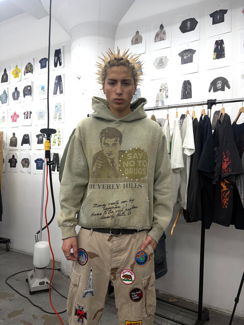 “Rich Junkies” Washed GreyHoodie