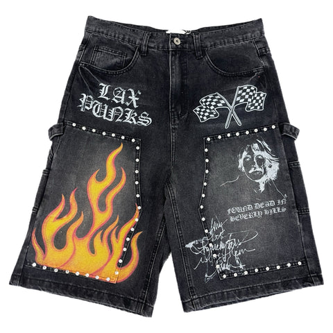 Studded Carpenter Denim (Black)