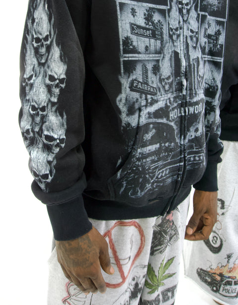 “West Coast Dreams” Zip Hoodie