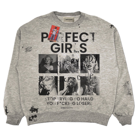 "PERFECT GIRLS" crewneck sweatshirt