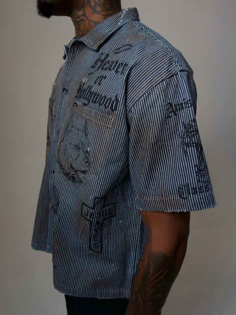 "Heaven or Hollywood" Button up shirt