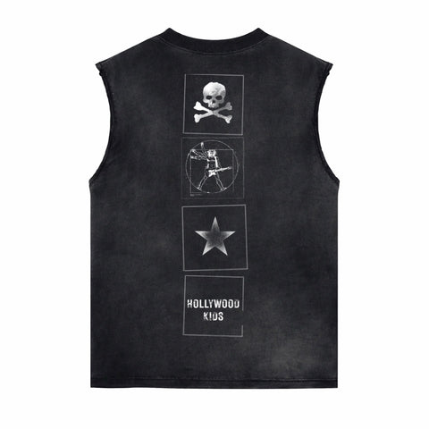 "Rock Et Amis" cutoff tee (wholesale)