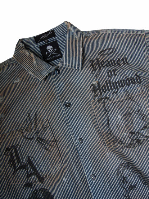 "Heaven or Hollywood" Button up shirt