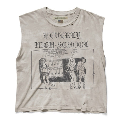 "BHK JOCK" Cutoff t-shirt