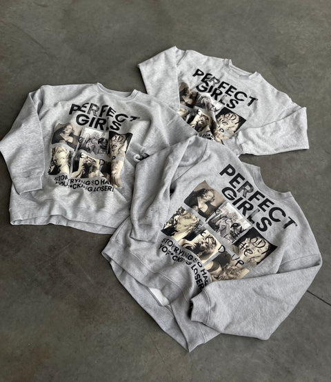 "PERFECT GIRLS" crewneck sweatshirt