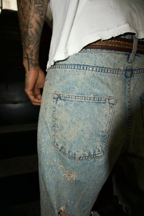 "Starry NIghts" Denim Short
