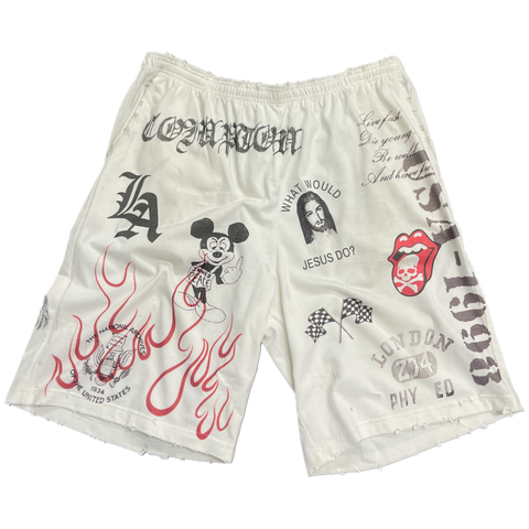 "Mayhem in Hollywood" Cotton Shorts (Wholesale)