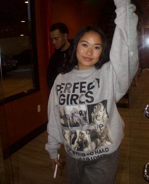 "PERFECT GIRLS" crewneck sweatshirt