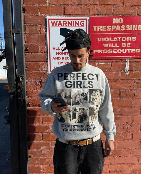 "PERFECT GIRLS" crewneck sweatshirt